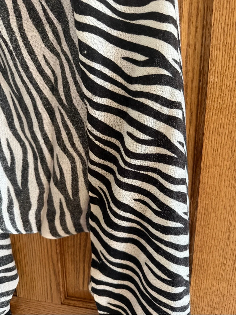 Zebra Stripe Black and White Decorative Throw Scarf - Unbranded
